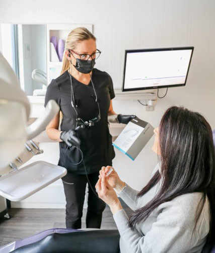 woman in dentist chair